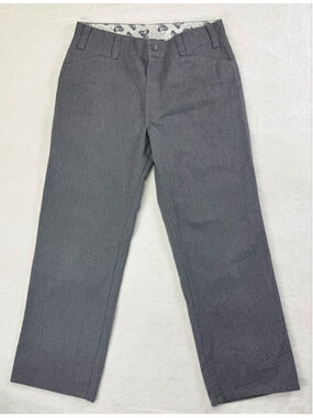 Men's Vintage Ben Davis Gray Work Pants Polyester Cotton Blend Waist 34 Reg Fit